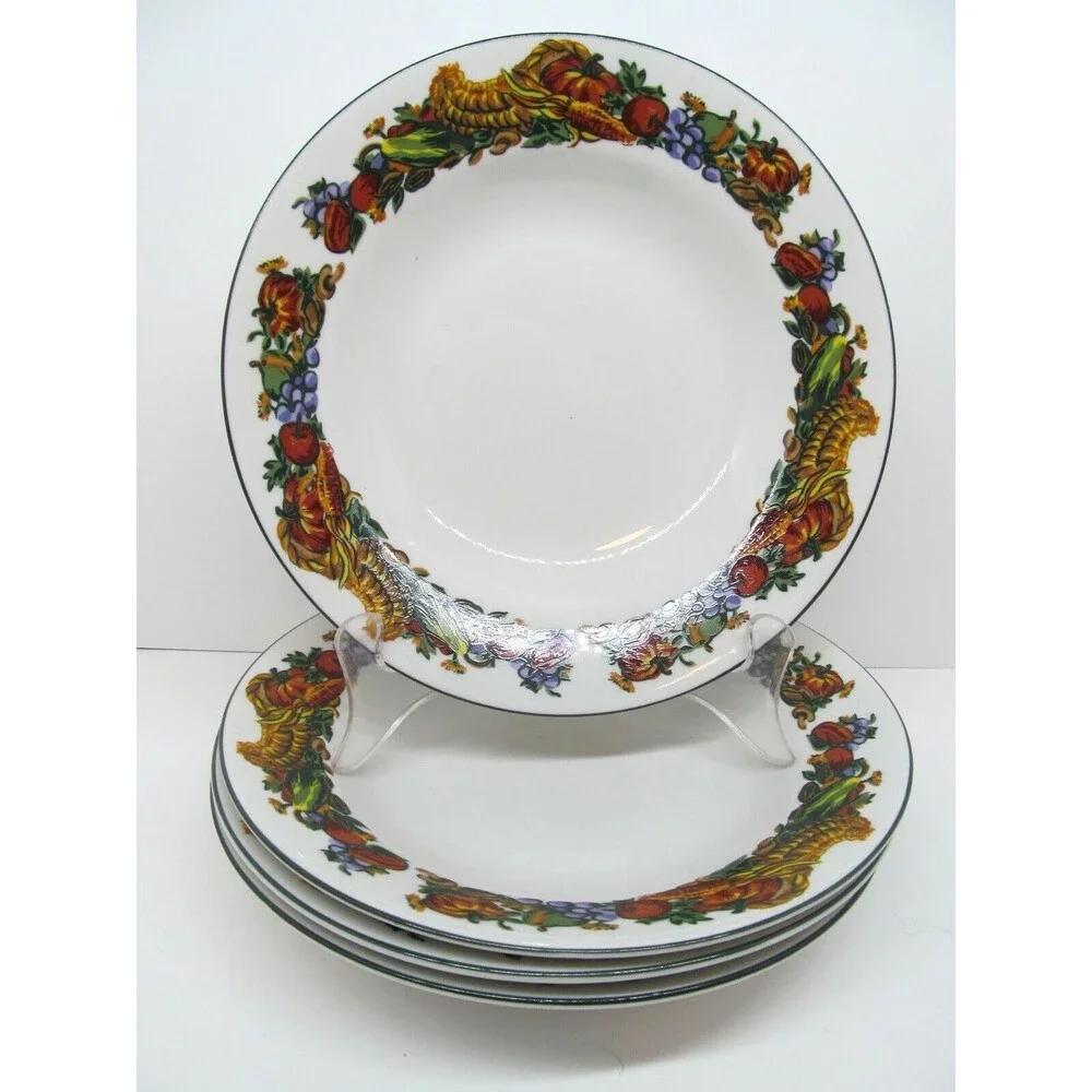 Pilgrams Harvest American Atelier Soup Bowls bundle of 4